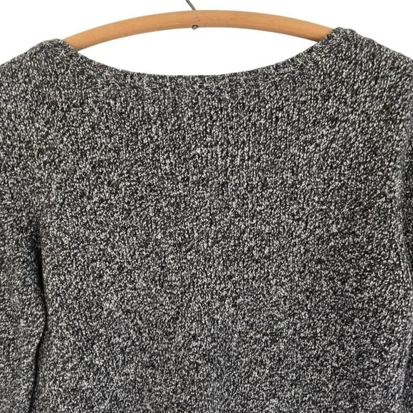 Pure Jill Womens Black & White Knit Asymmetrical Hem Sweater Small - Picture 4 of 10